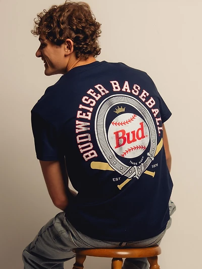 BUDWEISER BASEBALL T-SHIRT