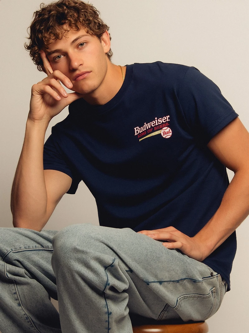 T-SHIRT BASEBALL BUDWEISER
