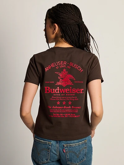 BUDWEISER SCRIPT BOXY TEE