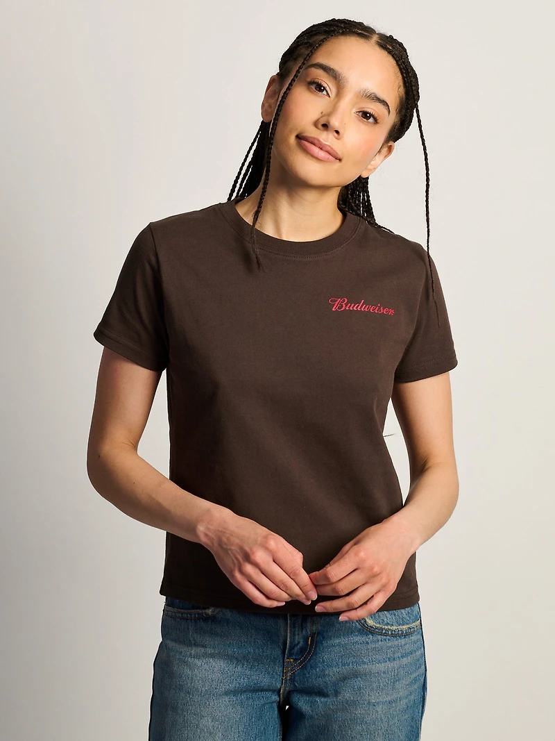 BUDWEISER SCRIPT BOXY TEE