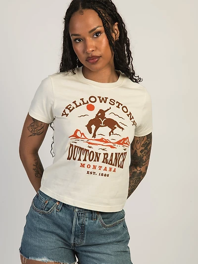 YELLOWSTONE RANCH BOXY TEE