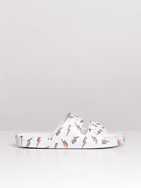 WOMENS FREEDOM MOSES BOLT WHITE SANDAL - CLEARANCE