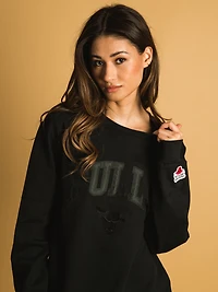 NBA CHICAGO BULLS TONAL EMBROIDERED CREW - CLEARANCE