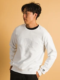 NBA BROOKLYN NETS TONAL EMBROIDERED CREW - CLEARANCE