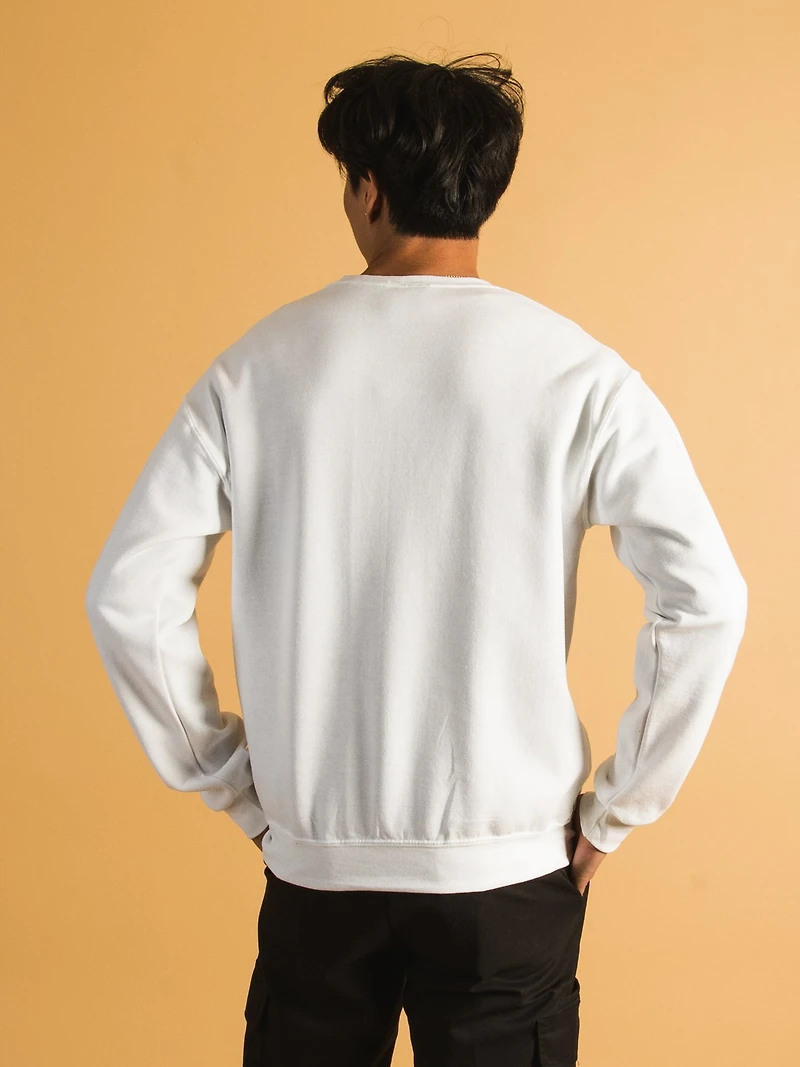 NBA BROOKLYN NETS TONAL EMBROIDERED CREW - CLEARANCE