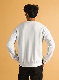 NBA BROOKLYN NETS TONAL EMBROIDERED CREW - CLEARANCE