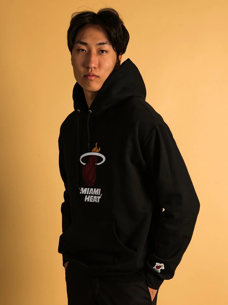NBA MIAMI HEAT EMBROIDERED HOODIE - CLEARANCE