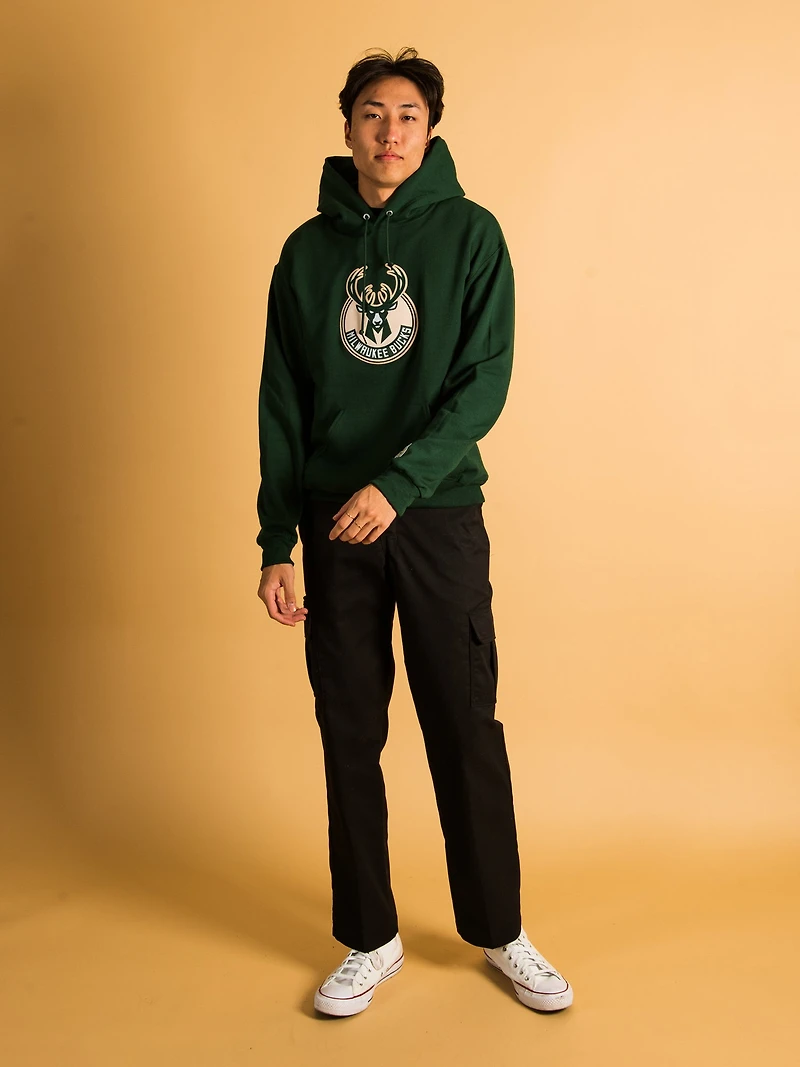 SWEAT À CAPUCHE BRODÉ NBA MILWAUKEE BUCKS - DÉGAGEMENT