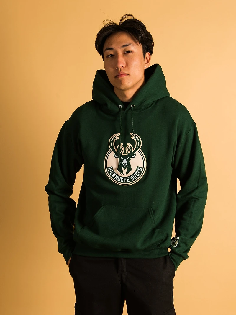SWEAT À CAPUCHE BRODÉ NBA MILWAUKEE BUCKS - DÉGAGEMENT