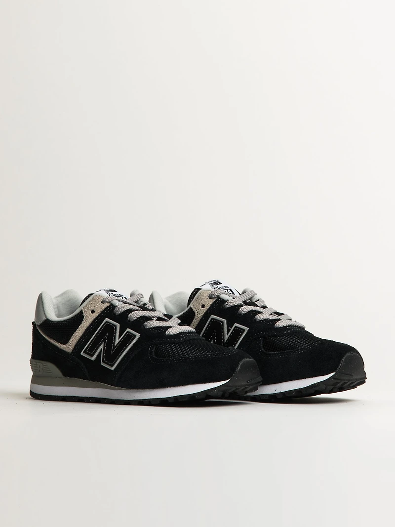 KIDS NEW BALANCE 574 - BLACK/WHITE