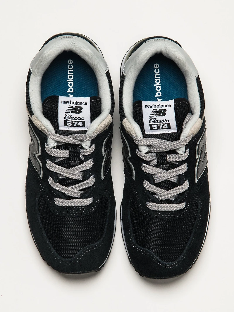 KIDS NEW BALANCE 574 - BLACK/WHITE