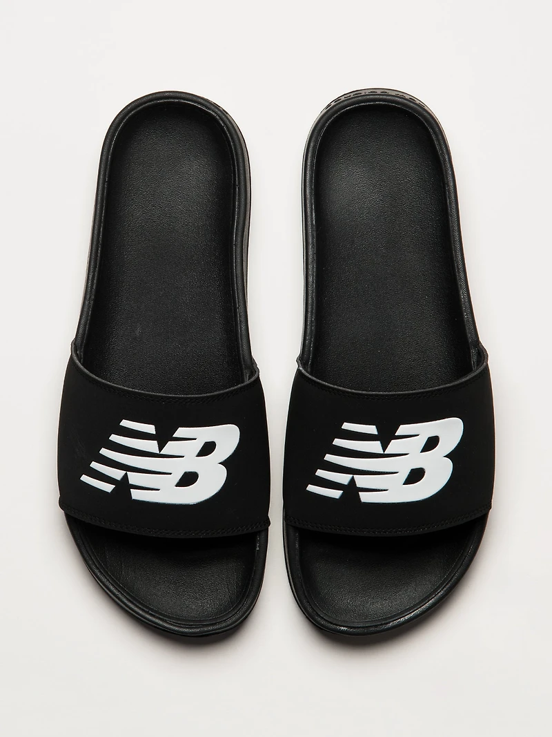 MENS NEW BALANCE THE 200 SLIDE - BLACK/WHITE