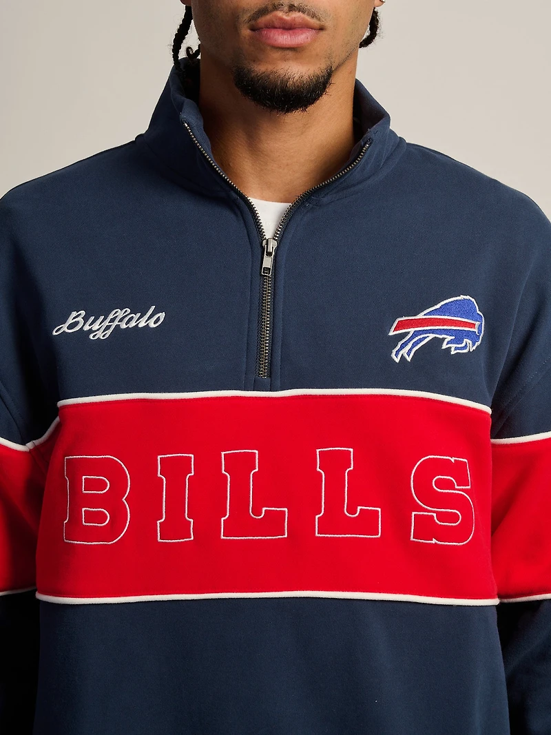 NFL BILLS SWEAT À CAPUCHE ZIPPÉ DÉTENDU QUARTIER