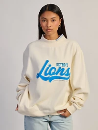NFL DETRIOT LIONS STITCH MOCKNECK
