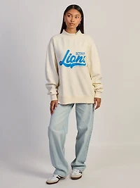 NFL DETRIOT LIONS STITCH MOCKNECK