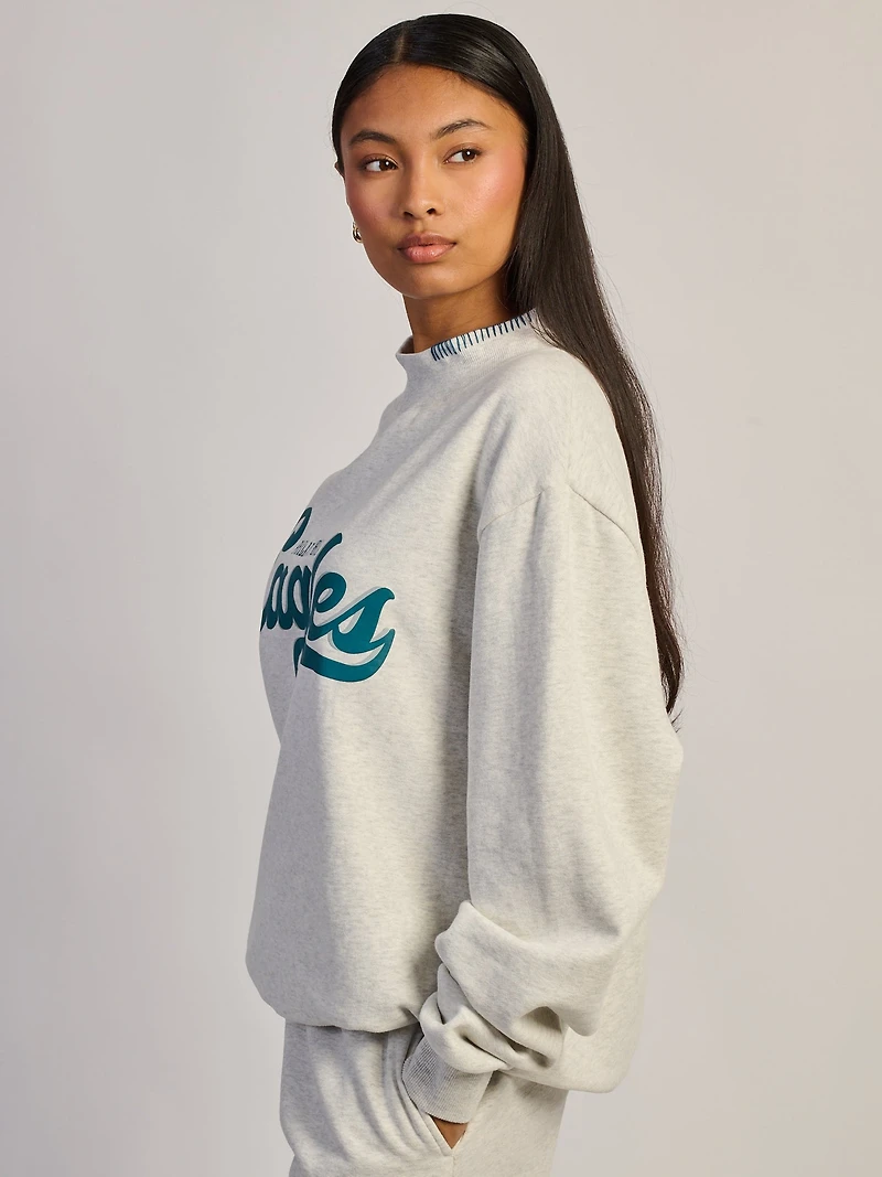 NFL PHILADELPHIA EAGLES STITCH MOCKNECK