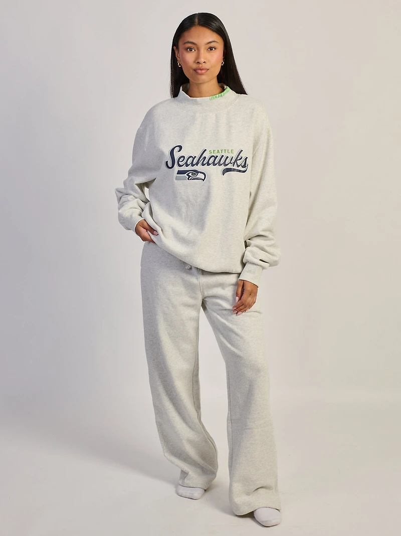 NFL SEATTLE SEAHAWKS STITCH MOCKNECK