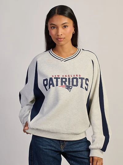 NFL NEW ENGLAND PATRIOTS V CREW SWEAT À CAPUCHE
