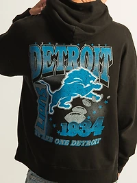 NFL DETROIT LIONS PULLOVER EMBROIDERED HOODIE