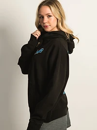 RUSSELL ATHLETIC DETROIT LIONS PULLOVER EMBROIDERED HOODIE