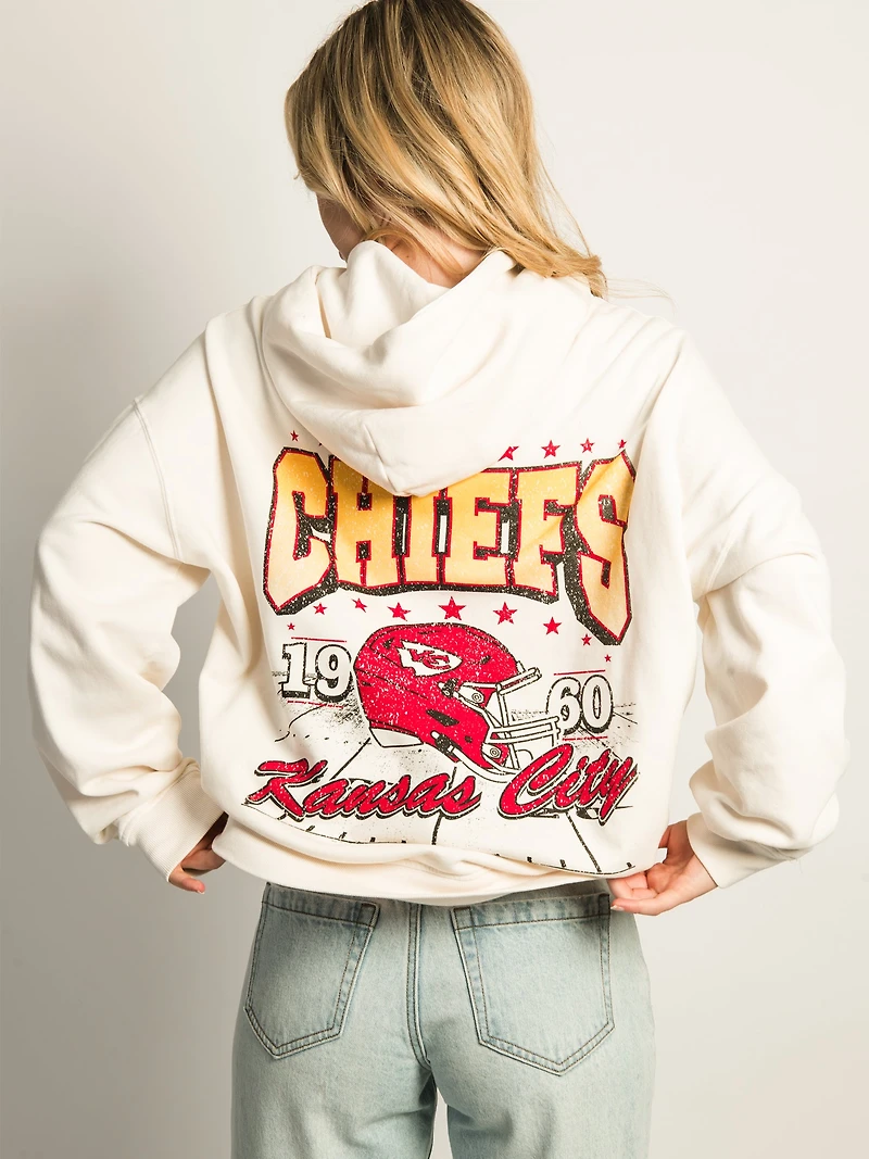 RUSSELL ATHLETIC KANSAS CITY CHEIFS PULLOVER BRODÉ HOODIE