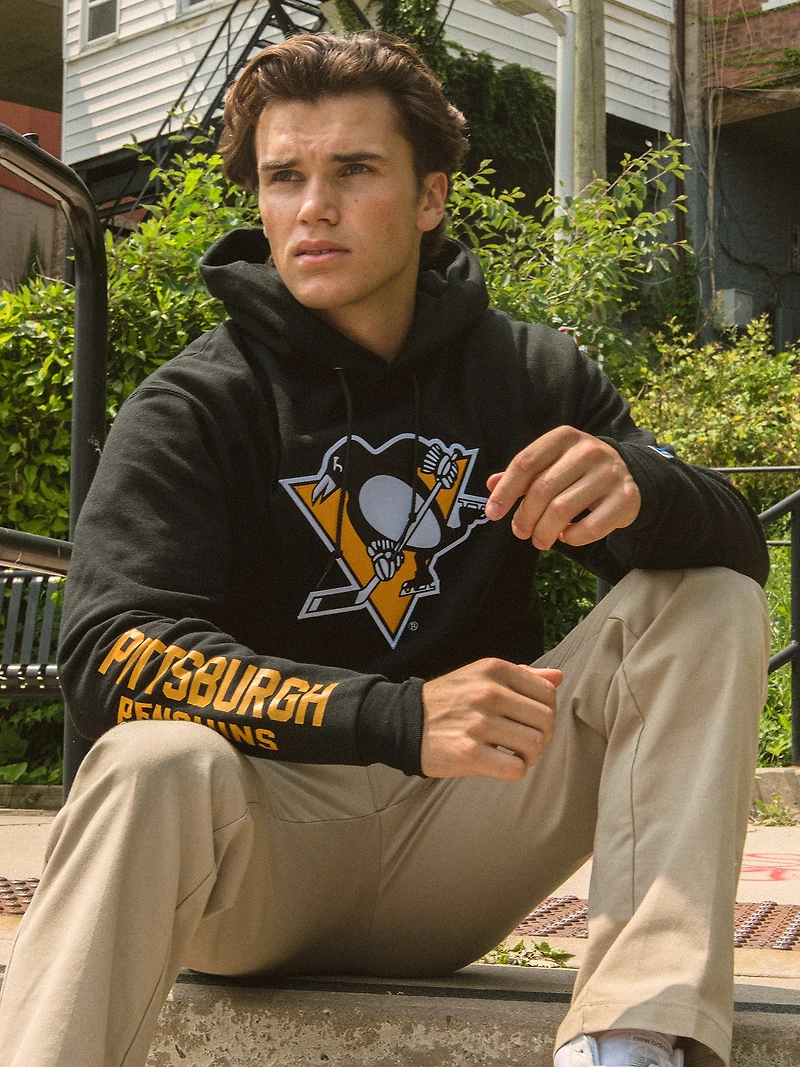 CHANDAIL À CAPUCHE NHL PITTSBURG PENGUINS CENTER ICE