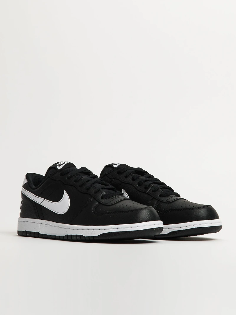 MENS NIKE BIG LOW SNEAKER - BLACK/WHITE