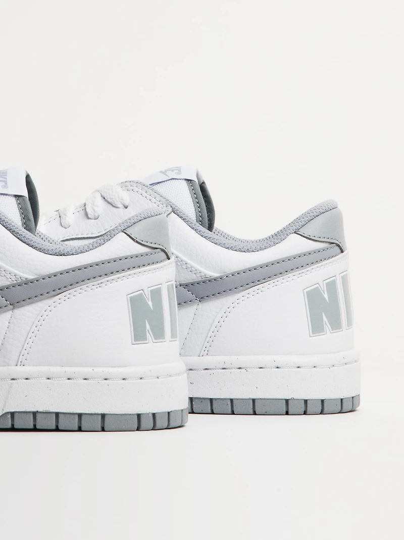 MENS NIKE BIG LOW SNEAKER - WHITE/WOLF GREY