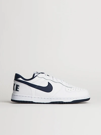 MENS NIKE BIG LOW SNEAKER - WHITE/NAVY