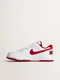 MENS NIKE BIG LOW SNEAKER - WHITE/GYM RED