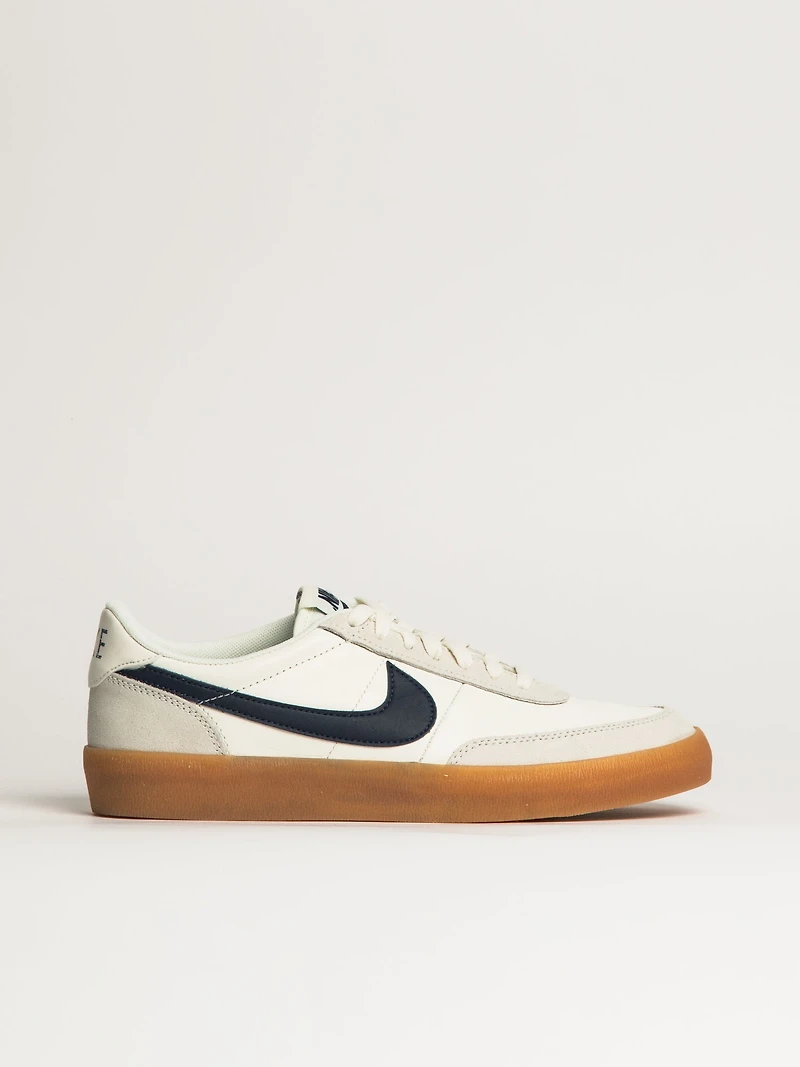 MENS NIKE KILLSHOT 2 LEATHER SNEAKER - WHITE/NAVY