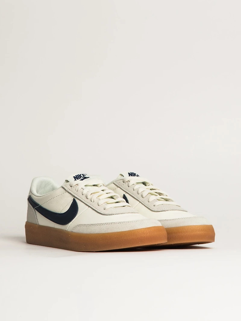 MENS NIKE KILLSHOT 2 LEATHER SNEAKER - WHITE/NAVY