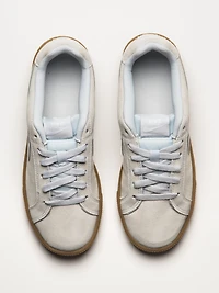 WOMENS NIKE COURT ROYALE SUEDE SNEAKERS - PLATINUM