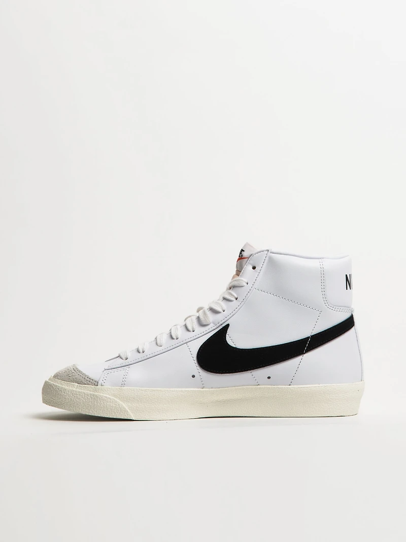 MENS NIKE BLAZER MID 77 VINTAGE SNEAKER - WHITE/BLACK