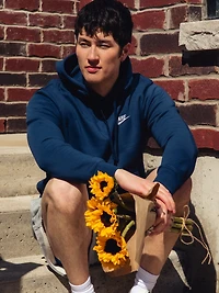 NIKE M NSW CLUB PULLOVER HOODIE-NAVY