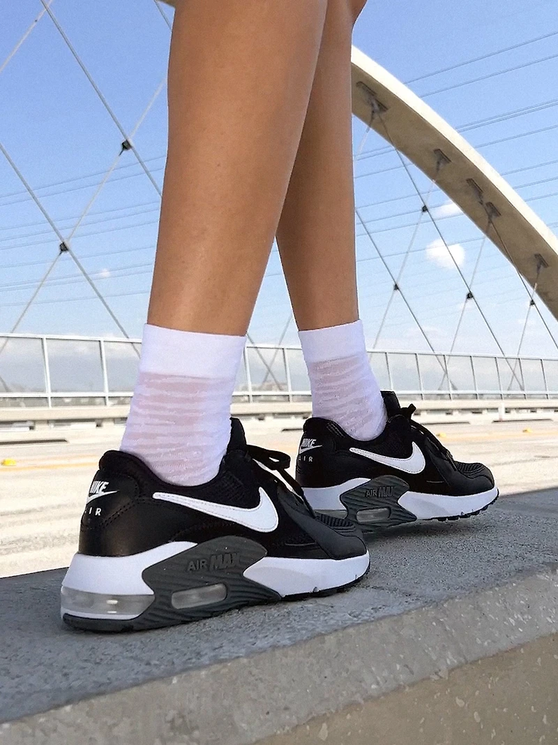 WOMENS NIKE AIR MAX EXCEE SNEAKER - BLACK/DARK GREY/WHITE