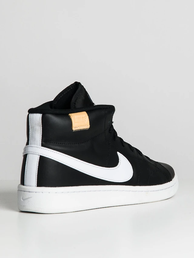 Boathouse MENS NIKE COURT ROYALE MID SNEAKER BLACK/WHITE