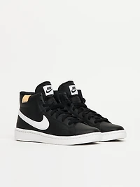 WOMENS NIKE COURT ROYALE 2 MID SNEAKER - BLACK/WHITE