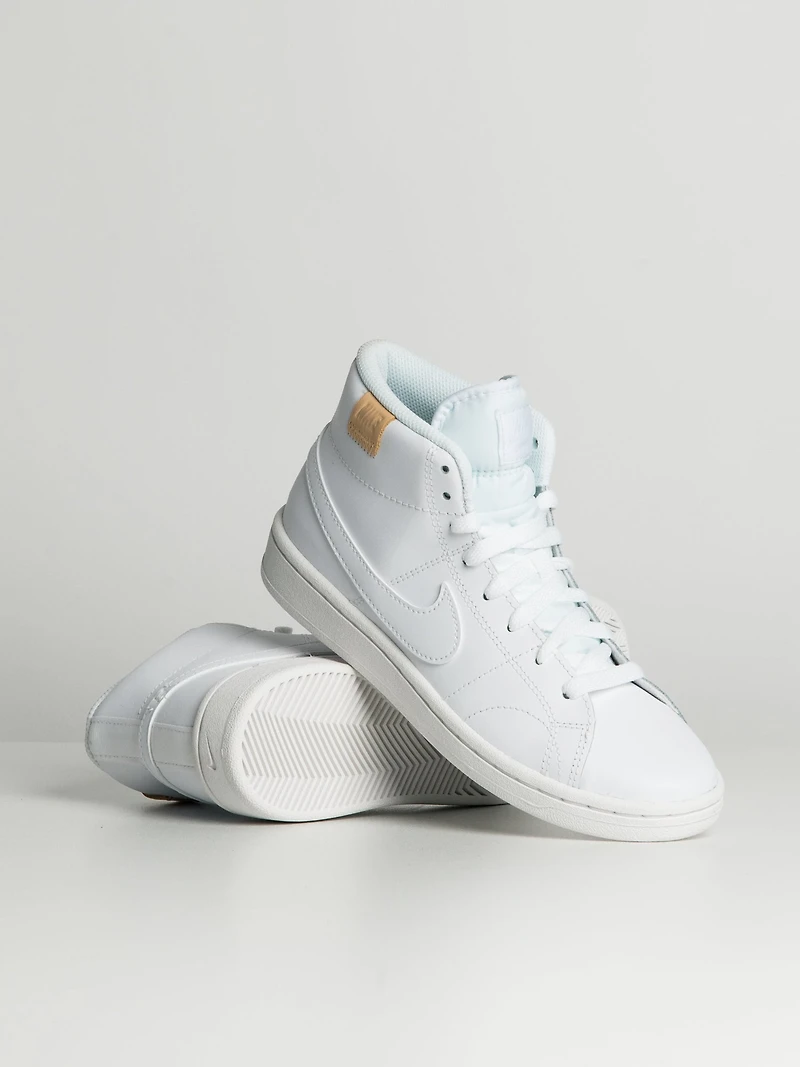 WOMENS NIKE COURT ROYALE 2 MID SNEAKER - WHITE