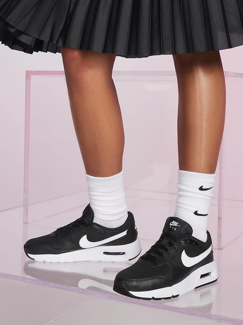 WOMENS NIKE AIR MAX SC SNEAKER - BLACK/WHITE