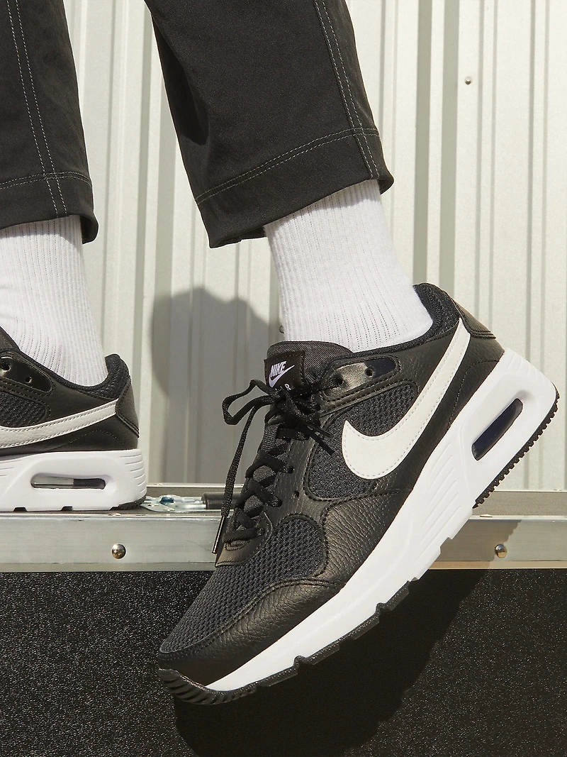 WOMENS NIKE AIR MAX SC SNEAKER - BLACK/WHITE