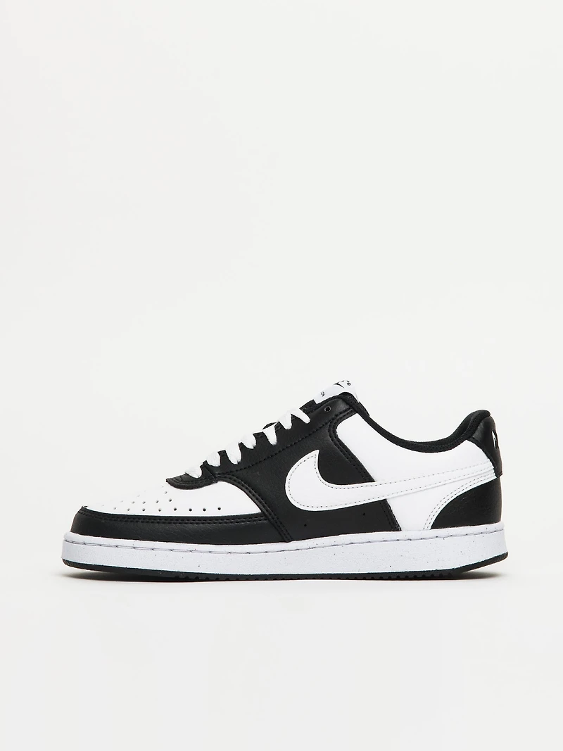 WOMENS NIKE COURT VISION LOW NEXT NATURE SNEAKER - BLACK/WHITE