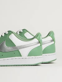 WOMENS NIKE COURT VISION LOW NEXT NATURE SNEAKER - WHITE/GREEN