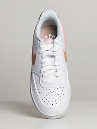 WOMENS NIKE COURT VISION LO NEXT NATURE SNEAKER - WHITE/PINK OXFORD
