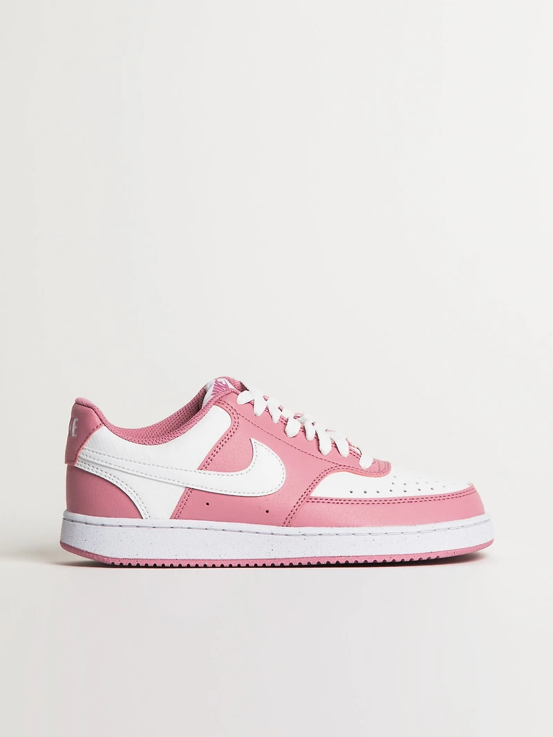 WOMENS NIKE COURT VISION LO NEXT NATURE SNEAKER - PINK/WHITE