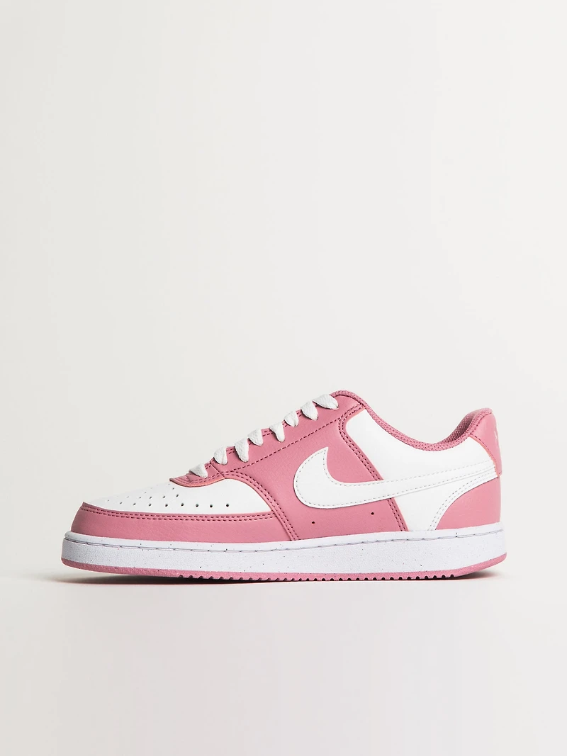 WOMENS NIKE COURT VISION LO NEXT NATURE SNEAKER - PINK/WHITE