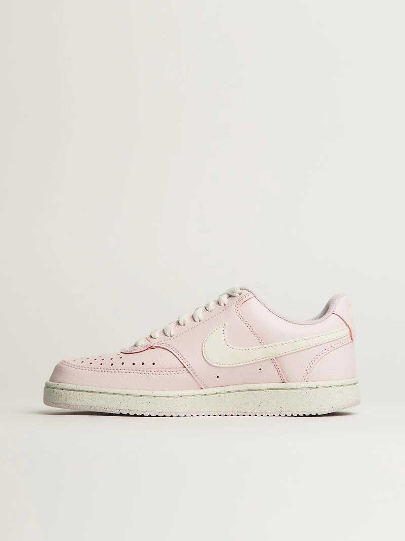 WOMENS NIKE COURT VISION LOW NEXT NATURE SNEAKER - PINK