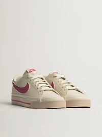 WOMENS NIKE COURT LEGACY NEXT NATURE SNEAKER - WHITE/PINK