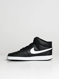MENS NIKE COURT VISION MID NEXT NATURE SNEAKER - BLACK/WHITE