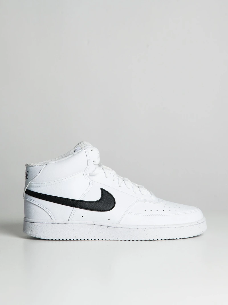 MENS NIKE COURT VISION MID NEXT NATURE SNEAKER - WHITE/BLACK